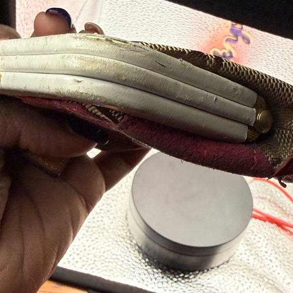 Coach Poppy signature canvas suede floral appliqué wristlet/coin purse. - Picture 10 of 13